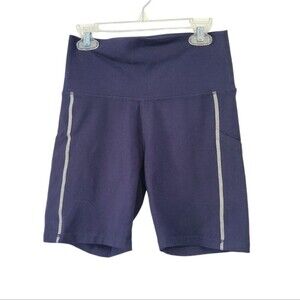 Aerie Offline Blue The Hugger Short Inseam Biker Shorts Size Medium